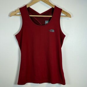 The North Face Women’s Red Burgundy Crossover Tank Top, Size Small, Athletic